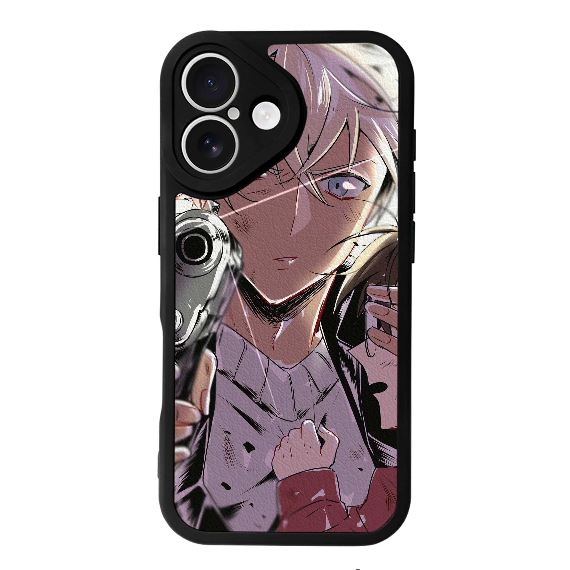 （画像用） 名探偵コナン Detective Conan 【iPhone 16シリーズ対応】シリコンスマホケース（レザー調） 材質：シリコン
